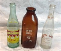 3 Vintage bottles