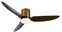 52 in. LED Indoor Bronze Smart Ceiling Fan with D
