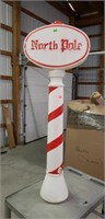North Pole Christmas blow mould yard decoration