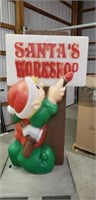 Santas Workshop Christmas Blow Mould yard