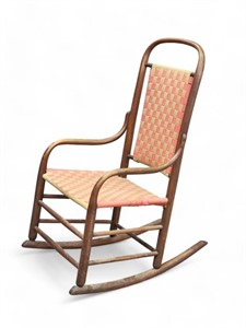 SHAKER-STYLE BENTWOOD ROCKING CHAIR