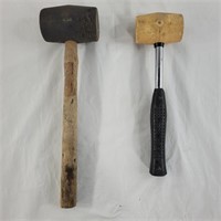 2 rubber mallets, see pics for sizes