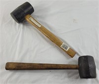 Two rubber mallets