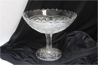 A Pressed Glass Compote
