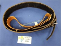 TWO LEATHER GUN BELTS