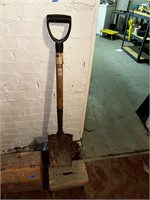 Wood Stepstool; Shovel