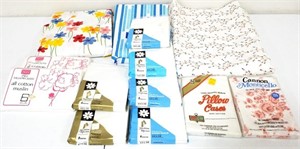 (3) Twin Flat Sheets & (11)Pkg Standard Pillow