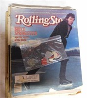 Eight 1980's Rolling Stone Magazines -