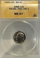 S - 1968 ROOSEVELT DIME (D40)