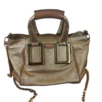 Chloe Ethel Metallic Leather Crossbody Bag
