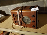 Vintage Wooden Radio