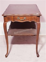 FRENCH PROVINCIAL END TABLE WITH DRAWER