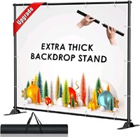 AKTOP 4x7-8x10 FT Extra Thick Backdrop Banner Stan