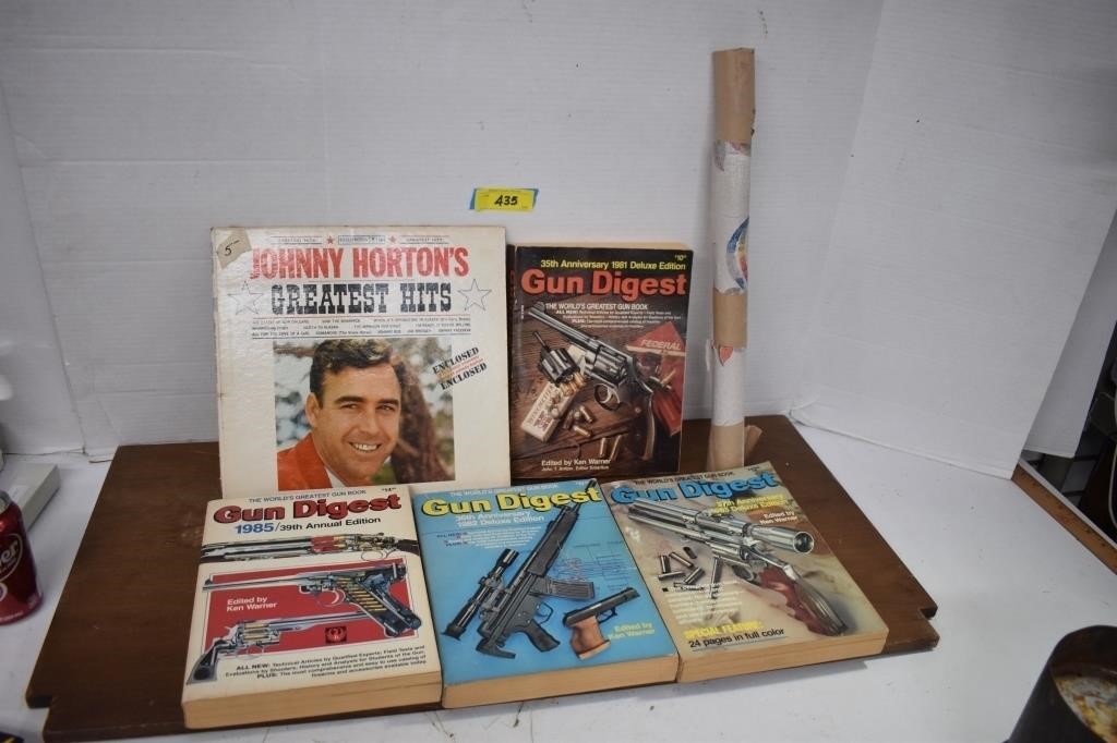 Four Gun Digest Magazines, Johnny Horton LP &