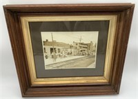 Framed York Pa Photo with Street Workers