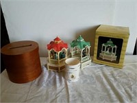 2 music boxes, one with original box,