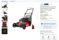 E9880  PowerSmart 21" Gas Push Lawn Mower, 144cc