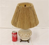 17" Table Lamp w/ Pleated Shade