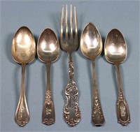 5pc. Sterling Silver Utensils, 3.8 TO