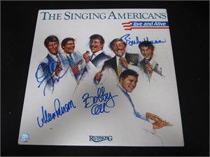 THE SINGING AMERICANS SIGNED ALBUM COVER