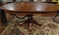 Wood Dining Table with Leaf