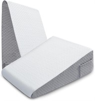 Sasttie Wedge Pillow  7.5 Inch  Grey