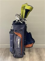 CadieGear Golf Bag w/ Assorted Clubs, Irons, Putt