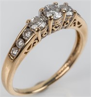 Jewelry 14kt Yellow Gold Diamond Wedding Ring