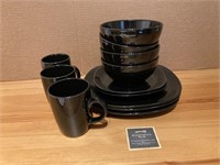 Black IKEA Kitchen Dishes