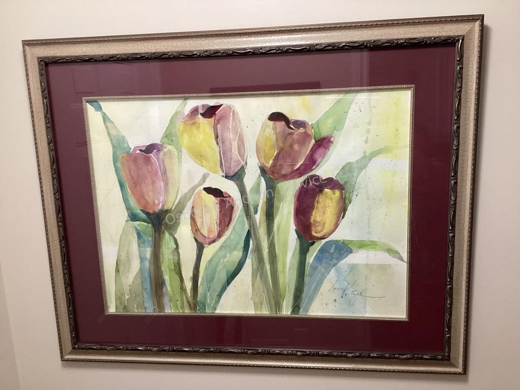 Tulip Watercolor, 39"x31”