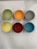 6PCS CERAMIC BOWL - ONE WITH SMALL CHIP