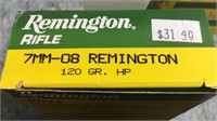 (4) Boxes 7mm-08 Rem Ammo (80) Rds
