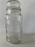 Planters 75th Anniversary glass canister