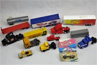 Group of Vintage Die Cast Toy Trucks