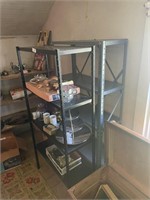 4 METAL SHELVES