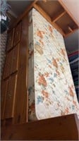 Captains bed, under drawers, drop down desk on