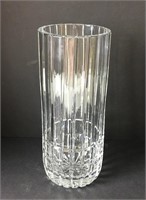 Cylindrical Cut Crystal Vase