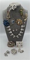 14 pc. Vintage/New/.925 Costume Jewelry Lot