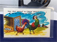 20 century comedic, funny postcard Unused