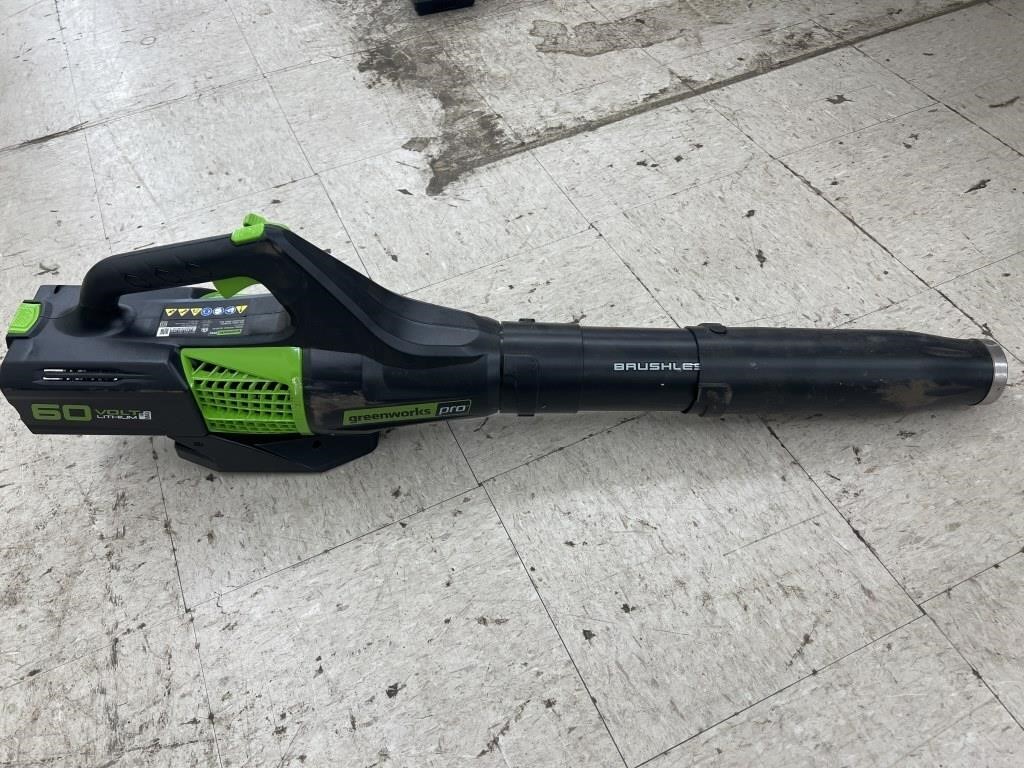 Greenworks Pro 60 Volt Leaf Blower (works)