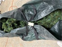 Lighted Christmas tree in bag. Tested