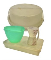 Vintage Tupperware Cake Carrier & More