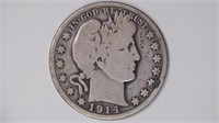 1914-S Liberty Head Barber Half Dollar
