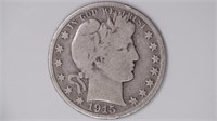 1915-D Liberty Head Barber Half Dollar