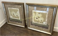 (2) Matching Framed Orchid Prints