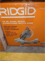 RIDGID corded 10" dual bevel compound miter saw