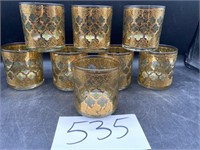 Culver MCM 22 kt  Gold Trimmed Valencia Glasses-8