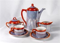 German lustreware tea set