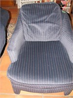 Blue cloth chair-clean and comfortable