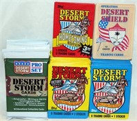 33 Unopened Packs of Misc Desert Storm Cards